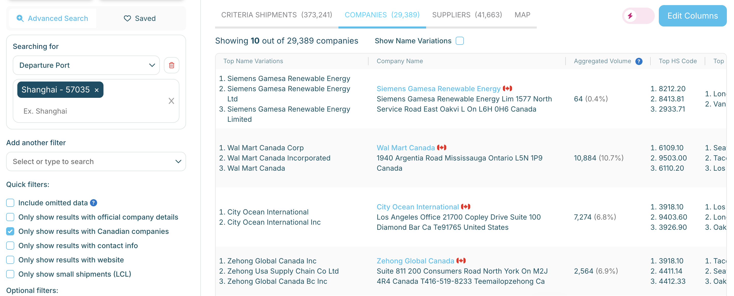 Discover Canadian companies
